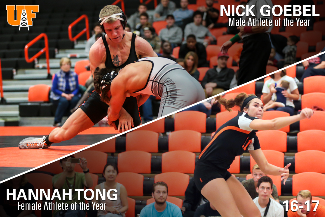Goebel, Tong Named Male and Female Athletes of the Year