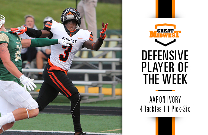 Ivory Collects Player of the Week Award