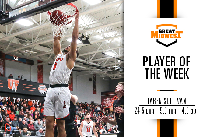Sullivan Earns Weekly Great Midwest Honors