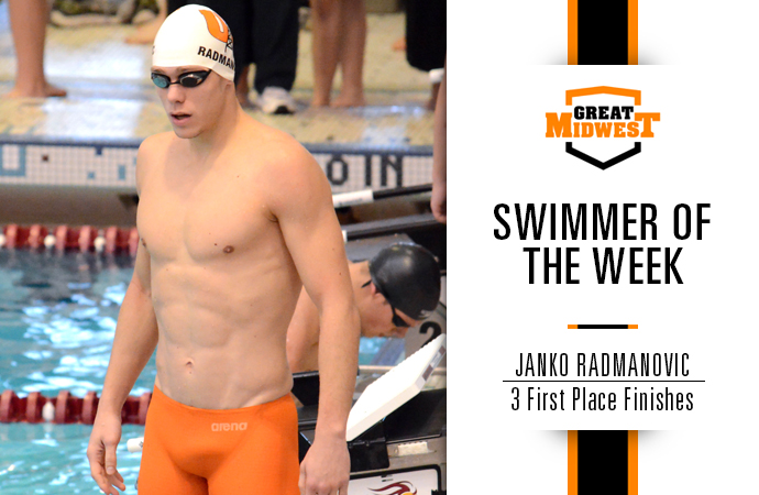 Radmanovic Named Swimmer of the Week