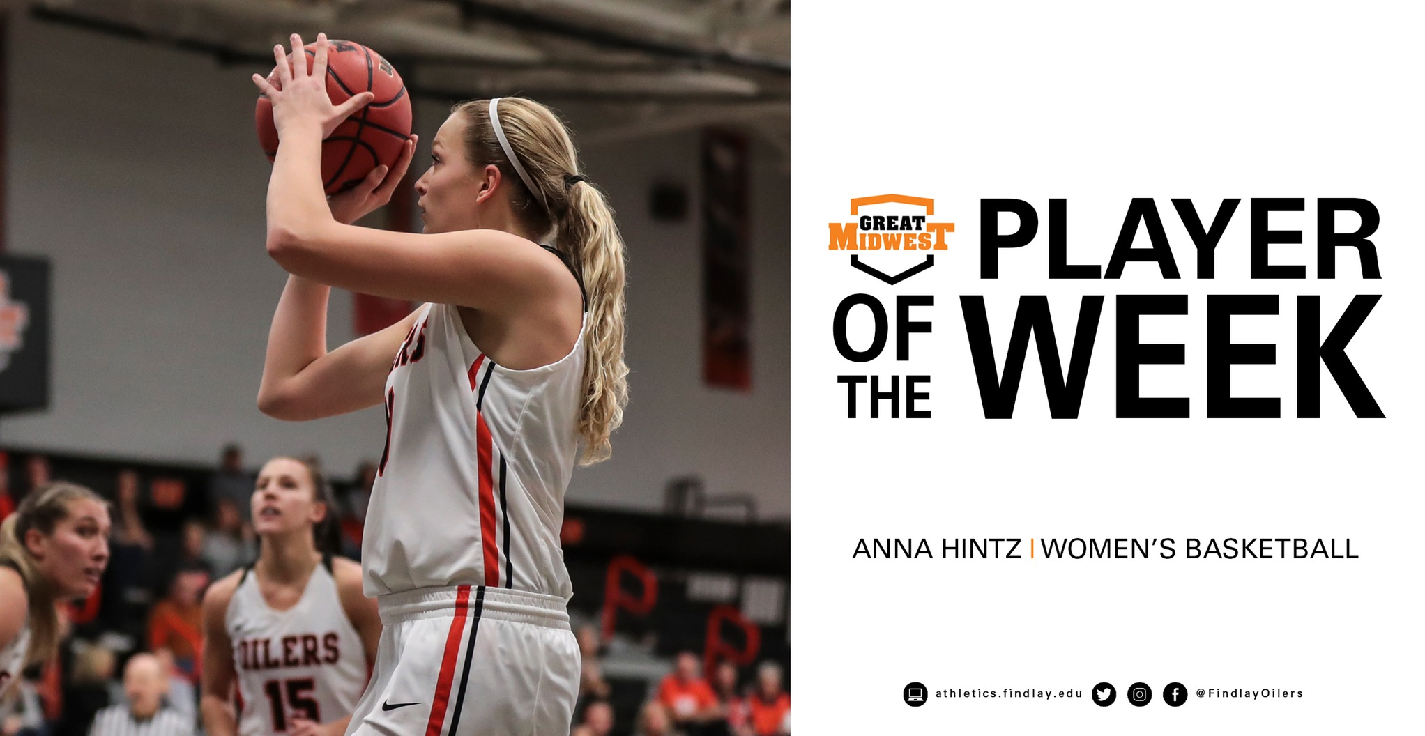 Hintz Earns Third Player of the Week Honor