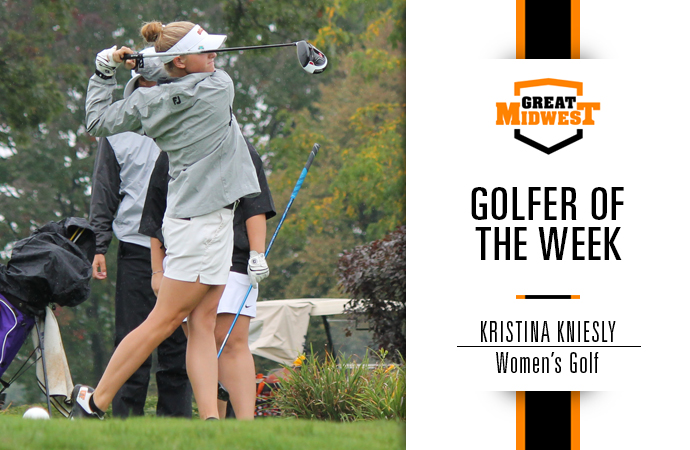 Kniesly Named Great Midwest Golfer of the Week