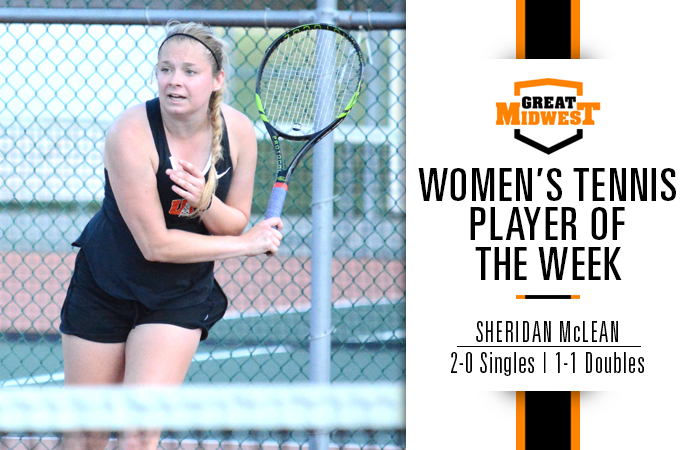 McLean Named Great Midwest Player of the Week