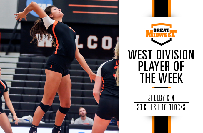 Kin Named Great Midwest Player of the Week