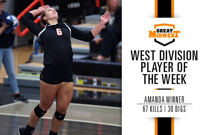 Winner Named Great Midwest Player of the Week