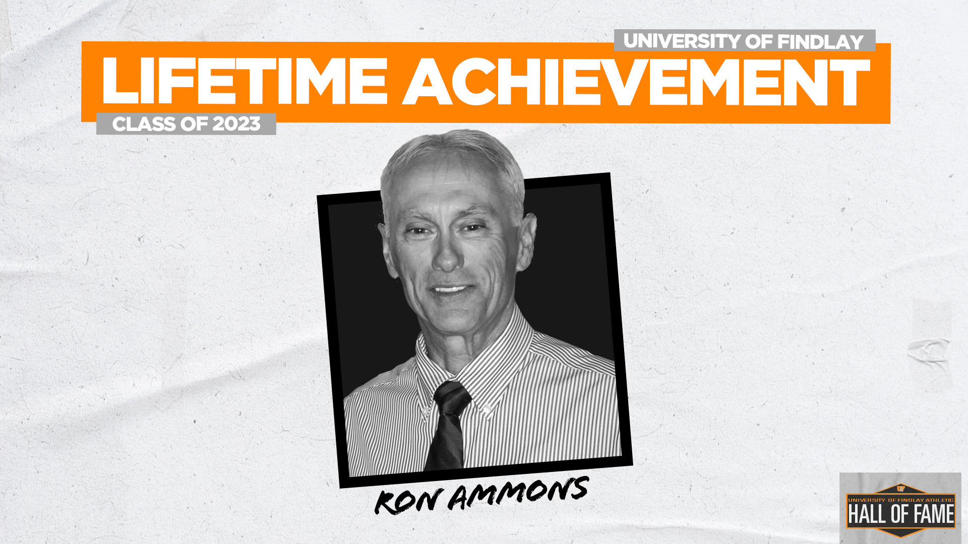 Ron Ammons UF Athletic Hall of Fame Lifetime Achievement Award