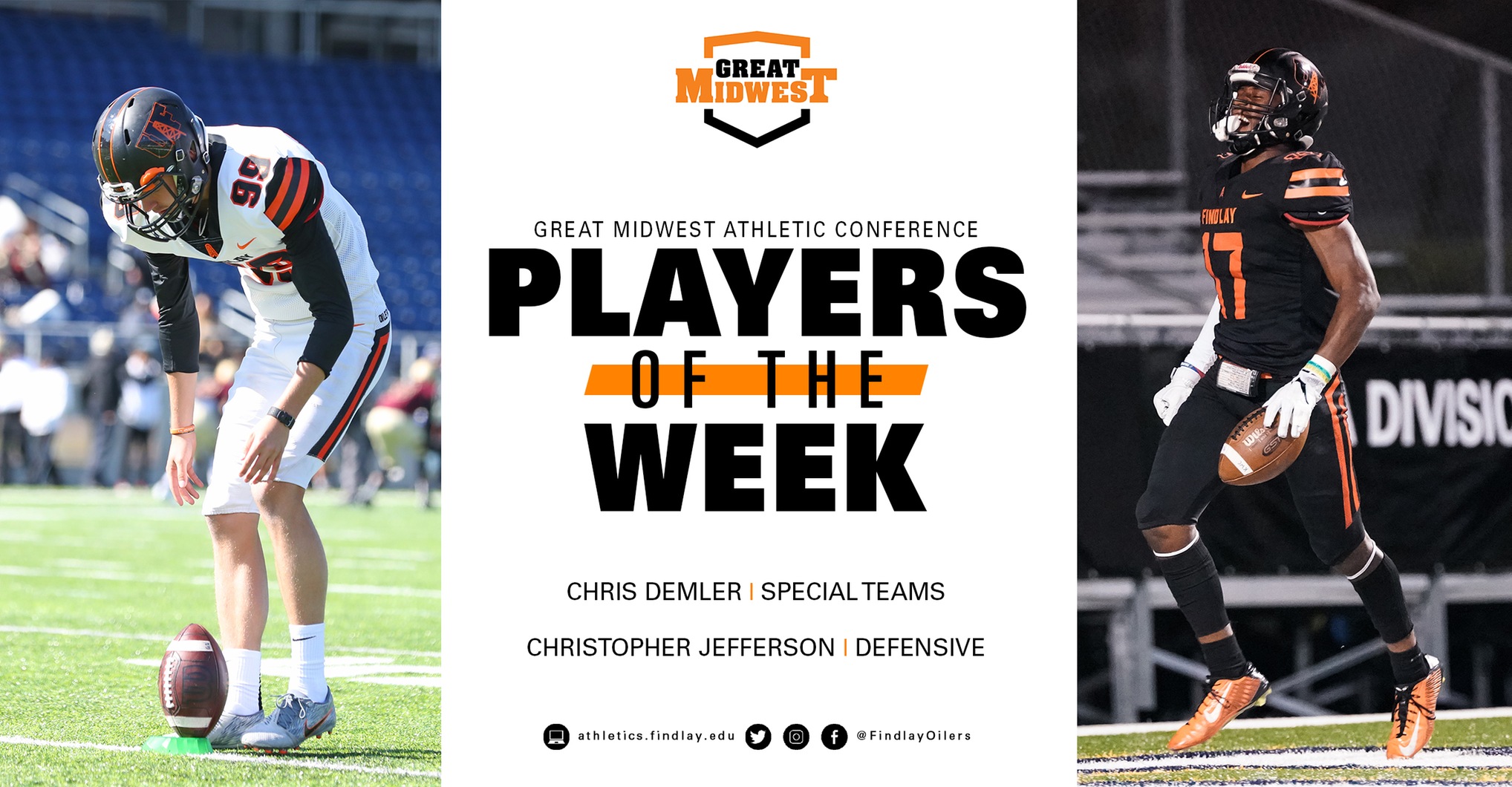 Demler and Jefferson Earn G-MAC Players of the Week
