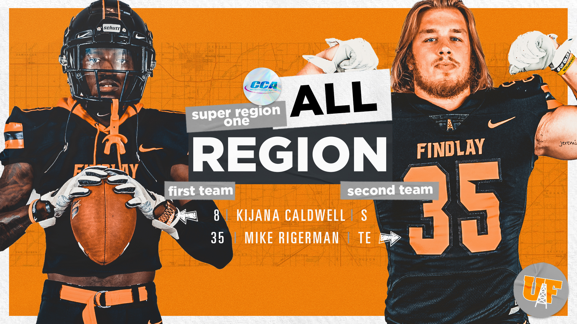 Caldwell and Rigerman Named All-Region by D2CCA