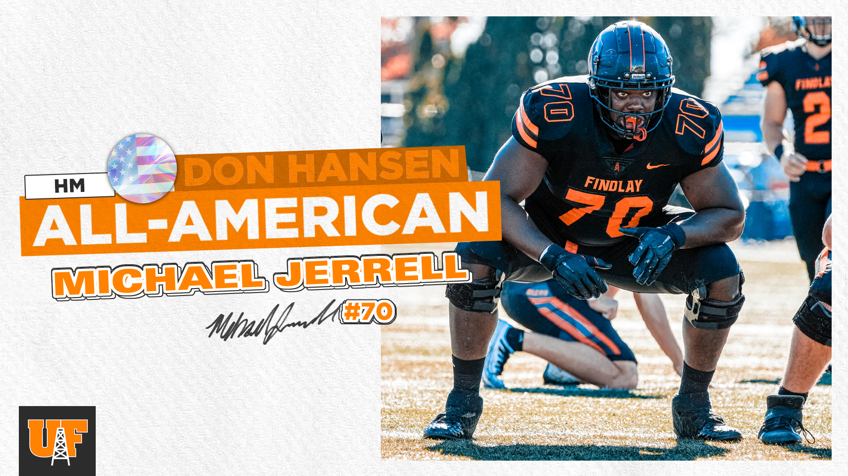 Mike Jerrell all-american graphic