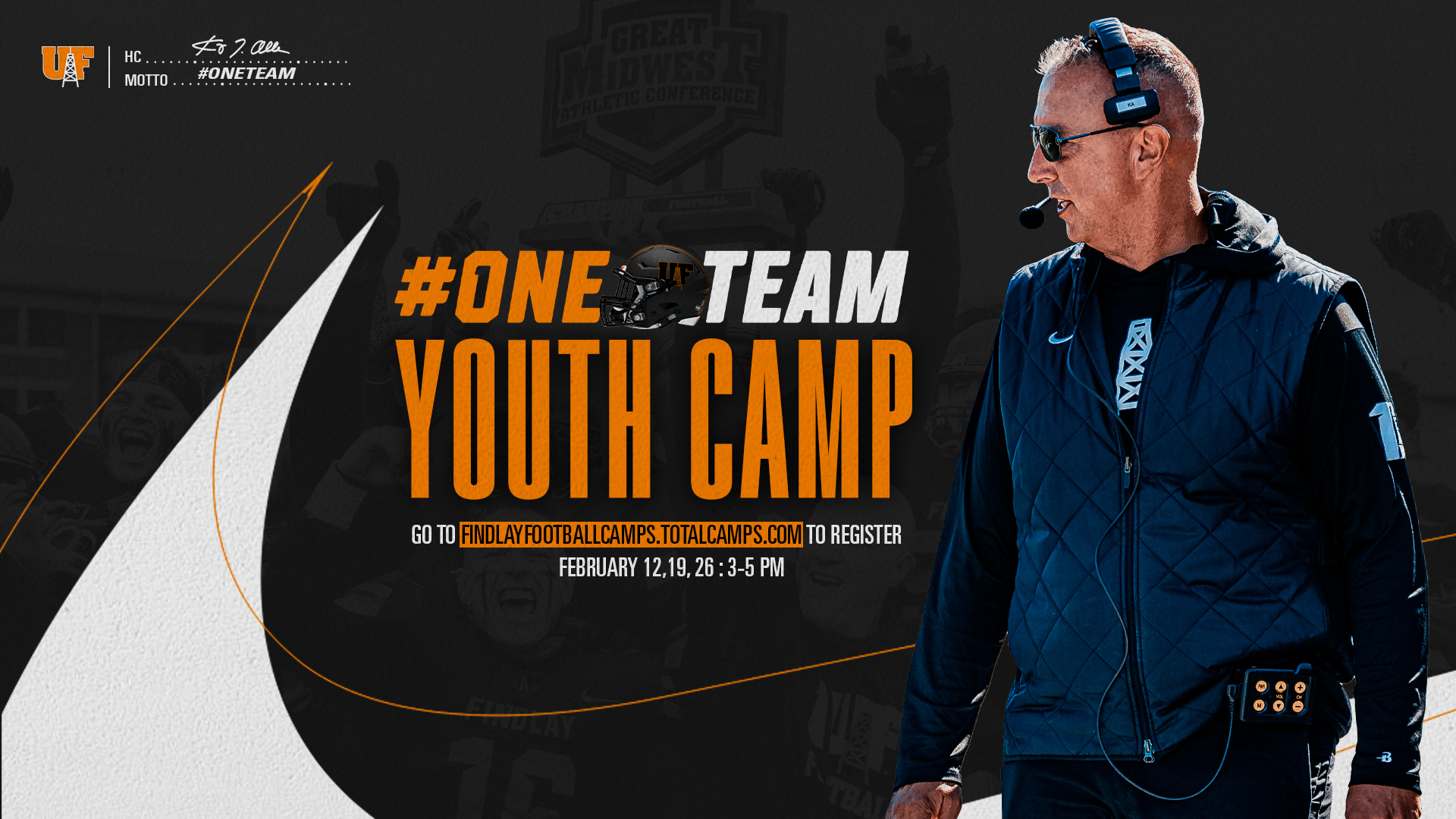 one team youth camp graphic