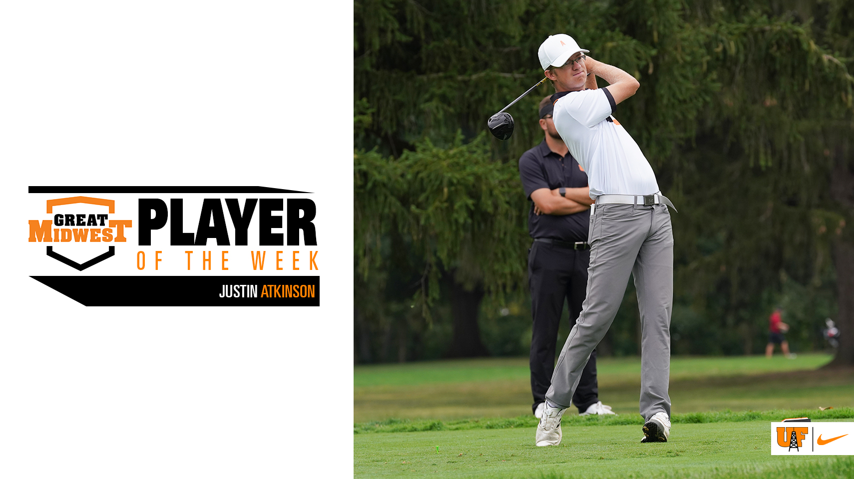 Men's golfer Justin Atkinson G-MAC player of the week