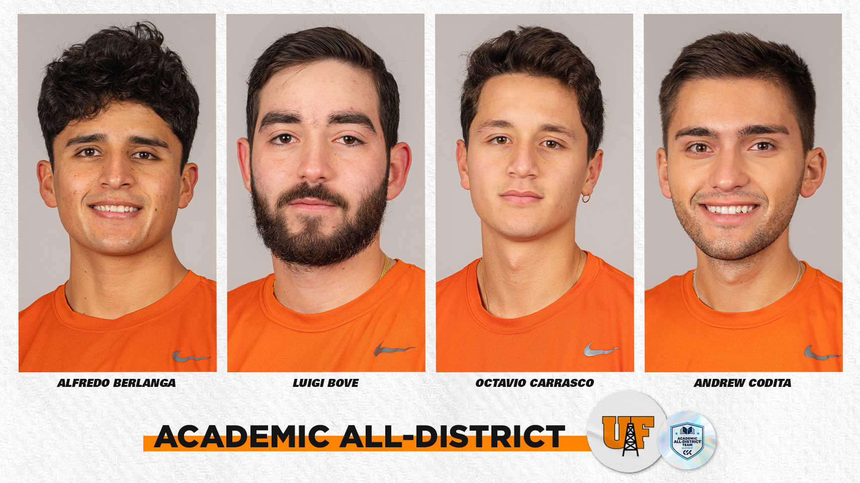 Four Men's Tennis Earn Academic All-District from CSC