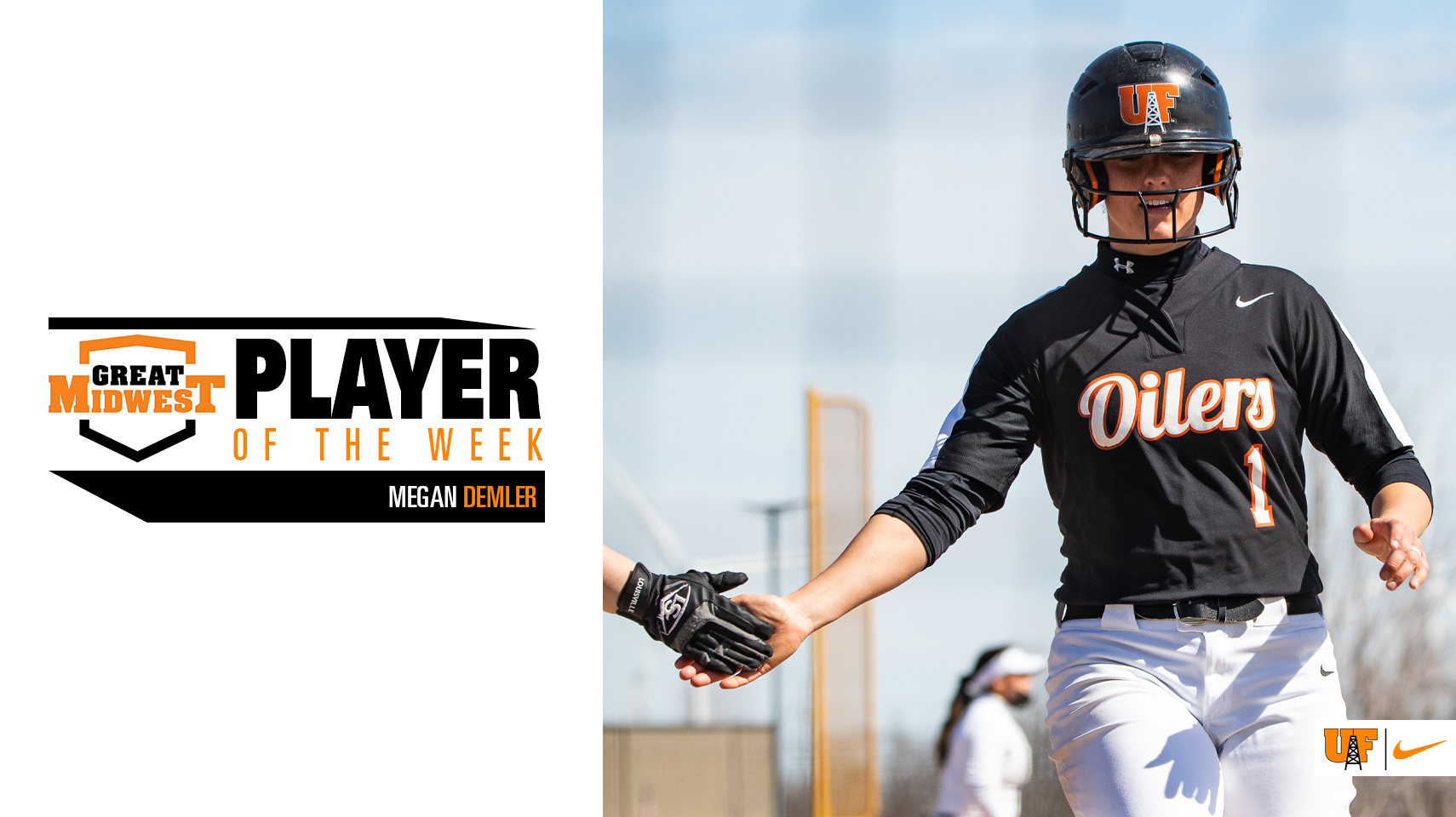 Player of the week graphic for Megan Demler.