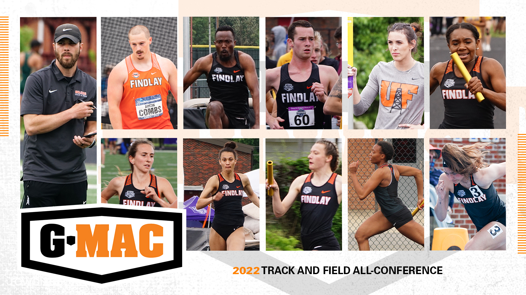 Graphic of all-conference athletes. 