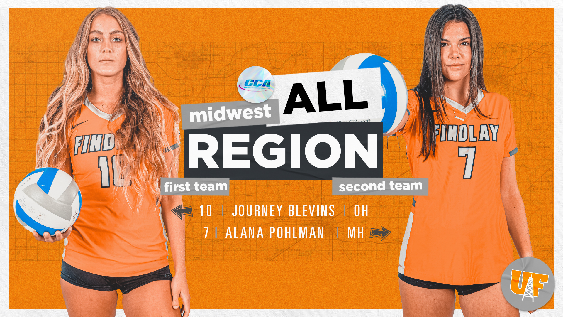 Blevins and Pohlman Earn D2CCA All-Midwest Region